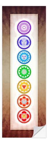 Sticker mural Les Sept Chakras