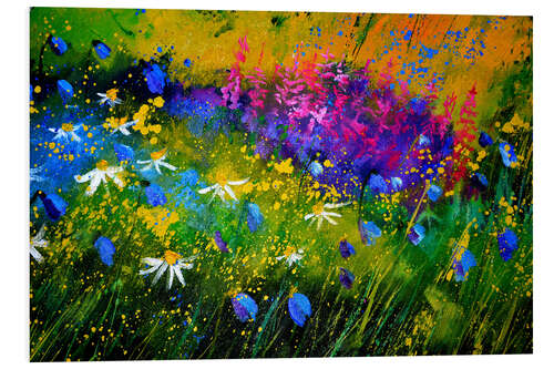 Foam board print Colourful meadow