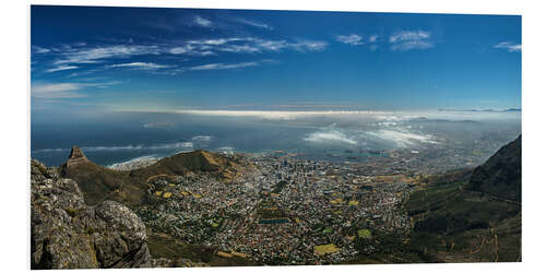 Foam board print Panorama Cape Town South Africa