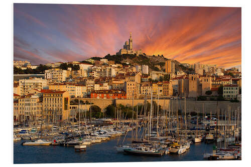 PVC-taulu Marseille sunset