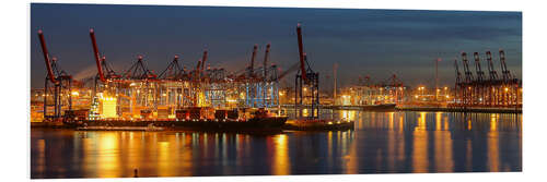 Foam board print Hamburg   Containerharbor Waltershof