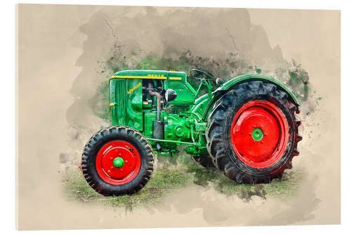 Acrylglasbild Deutz Traktor Oldtimer III