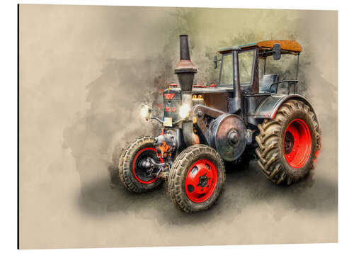 Aluminiumsbilde Ursus tractor Oldtimer