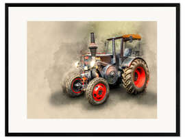 Framed art print Ursus tractor Oldtimer