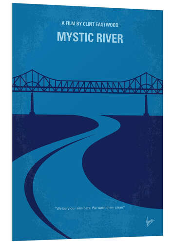 Foam board print Mystic River