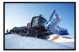Gerahmter Kunstdruck Pistenraupe