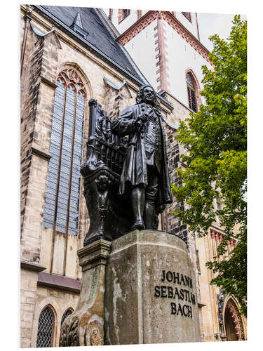 Tableau en PVC Monument J. S. Bach à Leipzig