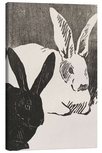 Canvas print Rabbits 