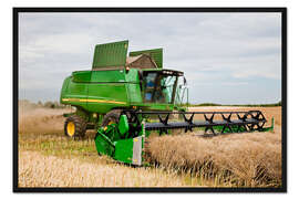 Gerahmter Kunstdruck Mähdrescher Wilbur