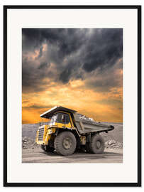Gerahmter Kunstdruck Kiesgrube