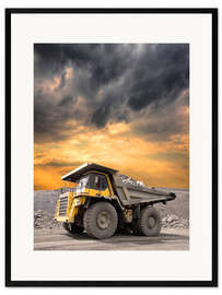 Framed art print gravel pit