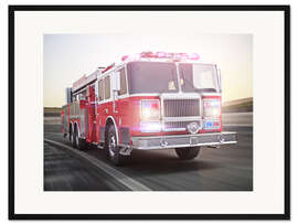 Gerahmter Kunstdruck Schnell zu Hilfe!