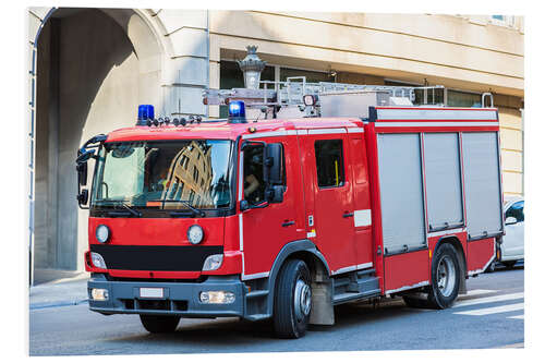 Obraz na PCV Fire truck in action