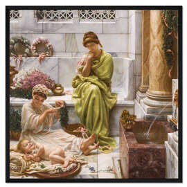 Gerahmter Kunstdruck Ecke des Marktes