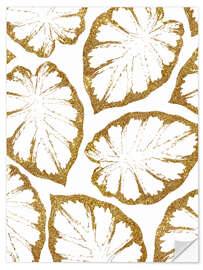 Wandsticker Monstera Gold