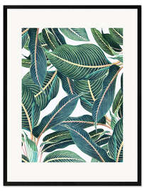 Innrammet kunsttrykk Botaniske blader