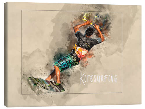 Tableau sur toile Kitesurfing