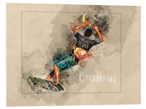 Tableau en PVC Kitesurfing