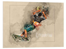 Foam board print kitesurfing cool