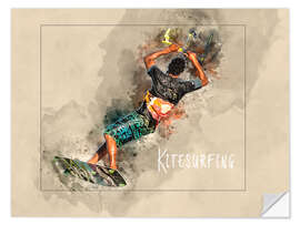 Sticker mural Kitesurfing