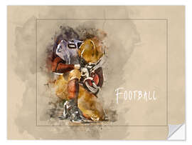 Vinilo para la pared American Football I