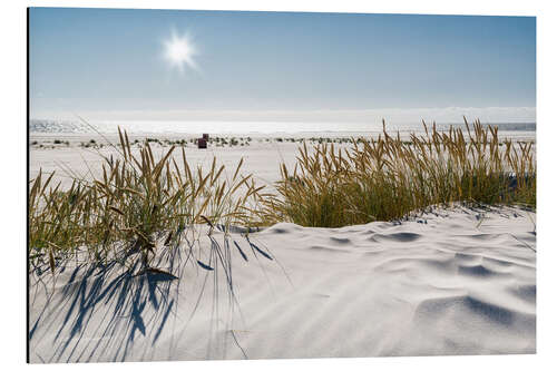 Aluminium print Northsea beach