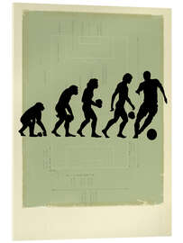 Acrylglas print Football Evolution