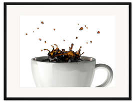 Gerahmter Kunstdruck Tasse Kaffee