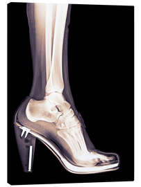 Leinwandbild high heel shoe X-ray