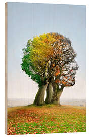 Wood print  The tree of life - Smetek