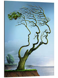 Cuadro de aluminio Family tree, conceptual artwork