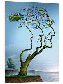 Stampa su PVC Family tree, conceptual artwork