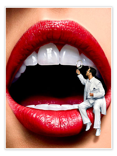 Poster Beim Zahnarzt