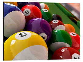 Magnettafel Billard Kugeln