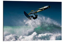 Magnettafel Windsurfer in der Luft