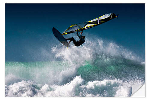 Wandsticker Windsurfer in der Luft