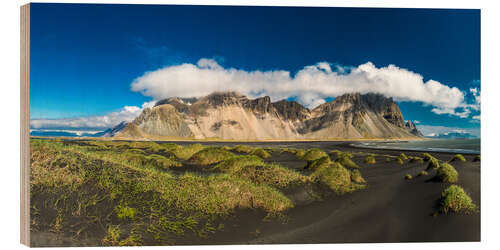 Holzbild Island Panorama