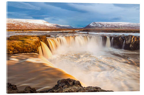 Acrylic print Iceland waterfall