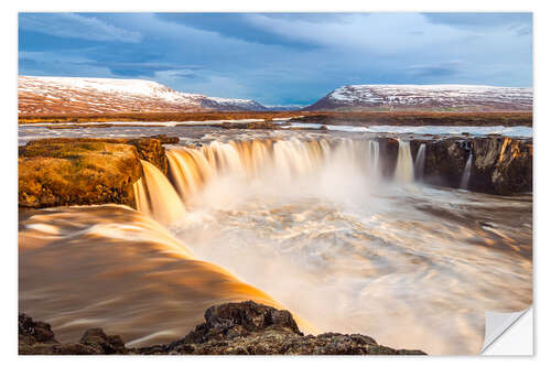 Vinilo para la pared Iceland waterfall