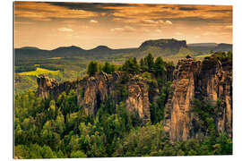 Gallery print Sandstone mountains Saxon Switzerland