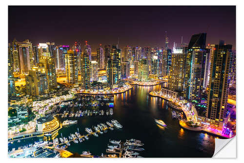 Muursticker Dubai Marina