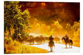 Magnettafel Büffel treiben, Custer State Park