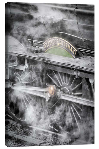 Tableau sur toile La locomotive à vapeur Flying Scotsman