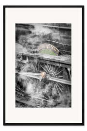 Gerahmter Kunstdruck Die fliegende Scotsman-Dampflokomotive
