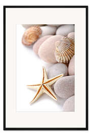 Gerahmter Kunstdruck Strandcollage