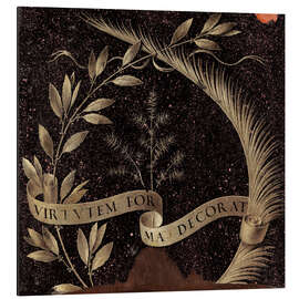 Magnettafel Lorbeerkranz Palmen und Wacholder