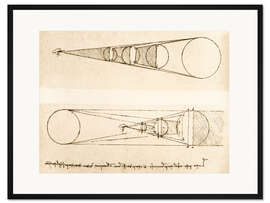 Gerahmter Kunstdruck Beleuchtungsmechanismus