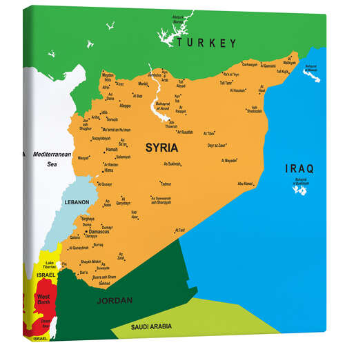 Canvastavla Syria - Map