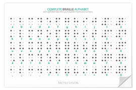 Wall sticker Braille - Alphabet (English, not actual braille)