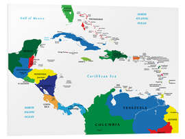 Foam board print Latin America - Political Map